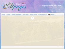 Tablet Screenshot of hotel-lesalpages.com